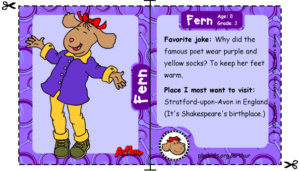 Fern's trading card