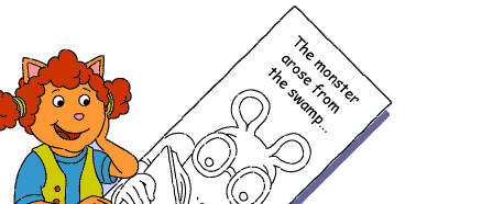 Picture of Sue Ellen with a bookmark
