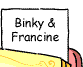 Bookmark of Binky and Francine