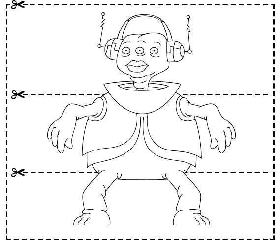 Alien cutout number five