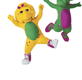 Baby Bop and BJ coloring page