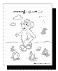 help BJ find the shapes coloring page
