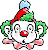 surprised clown