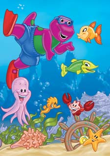 Barney under the sea