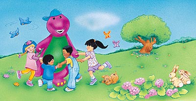 Barney and kids dance