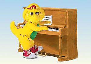 BJ plays the piano
