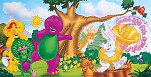 Barney shows Baby Bop and BJ the surprise