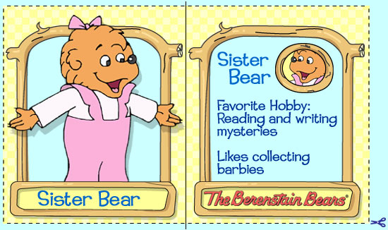 Sister Bear's Trading Card