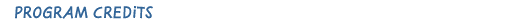 Program Credits
