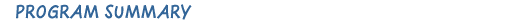 Program Summary
