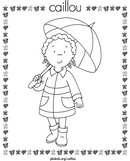 Clementine with umbrella