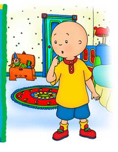 Caillou thinking