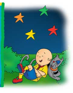 Caillou with Gilbert