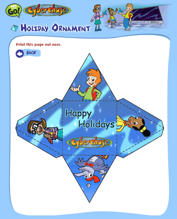 Holiday Ornament: Print this page.