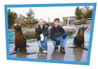 robyn and alex with sea lions