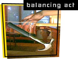 photo of a balancing hammer