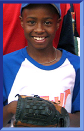 Mike ready to play some baseball.