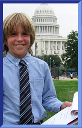 Sam in a shirt and tie.