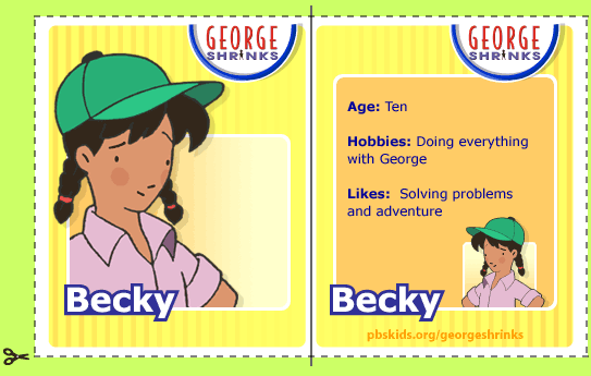 Becky's Trading Card