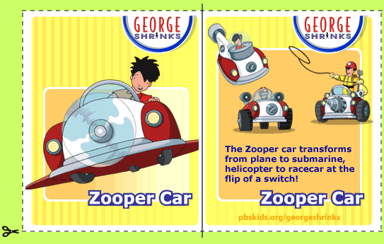 Zooper Car Trading Card