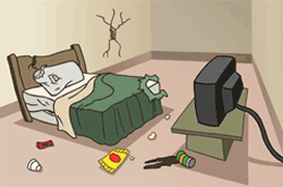 Gross motel room