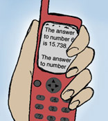 Answers on cellular phone