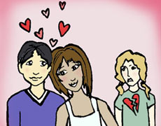 Band-aid around heart