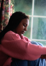 Depressed girl