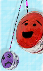 Happy and sad yo-yo's