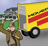 Man with moving truck