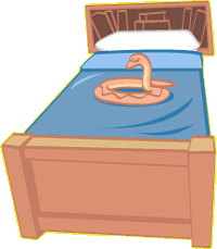 Snake in bed