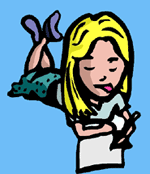 Girl writing