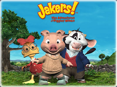 Piggley, Ferny and Dannan in Jakers! the Adventures of Piggley Winks