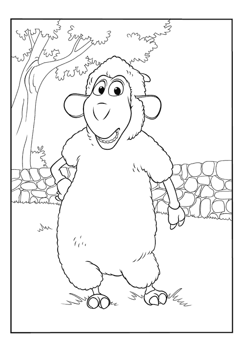 Print Wiley the Sheep