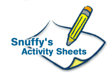 Snuffy's Activity Sheets