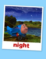 Jay Jay at the Lake on a starry night.