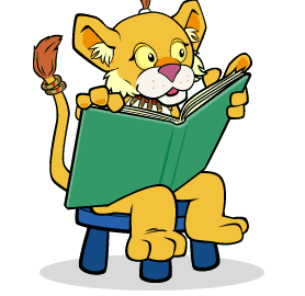 Leona reading a book