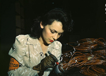 Photo of war worker