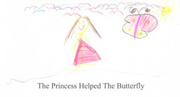 The Princess Helped the Butterfly