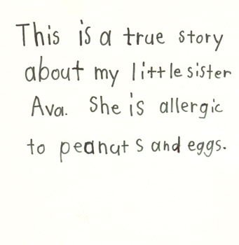 No Peanuts or Eggs for Ava