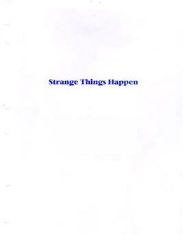 Strange Things Happen