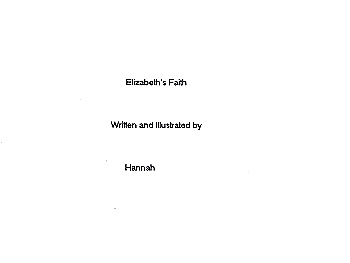 Elizabeth's Faith