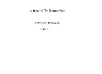 A Recital To Remember