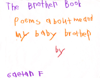 The Brother Book, poems about me and my baby brother