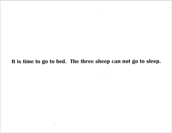 The Three Sheep Can't Sleep