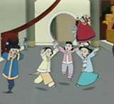 screenshot from the TV program of Sagwa