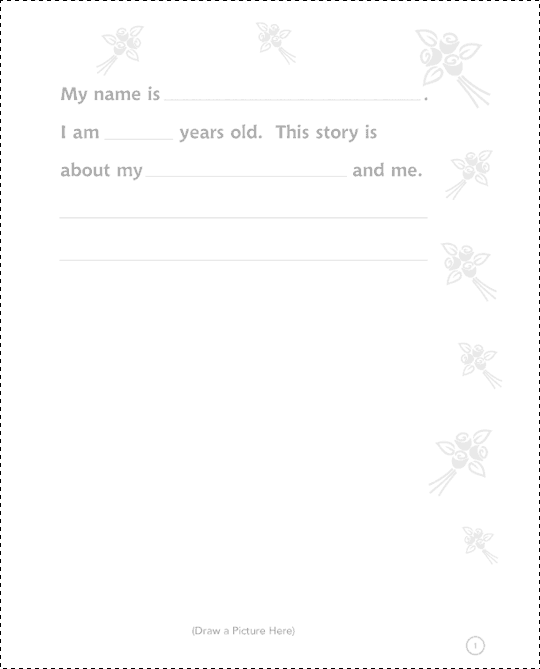 Printable Story Page