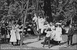 Kids on Swingset