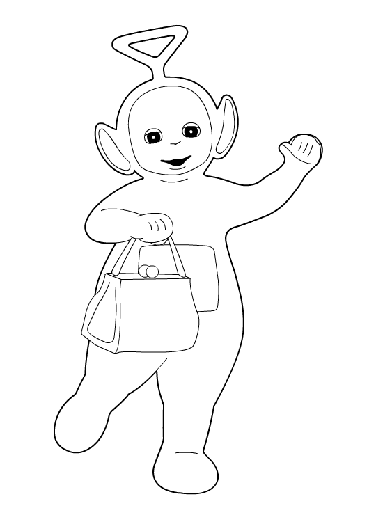 Print and Color Tinky-Winky