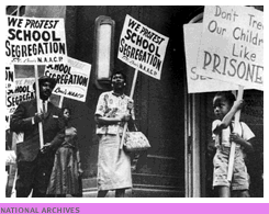 School segregation protest